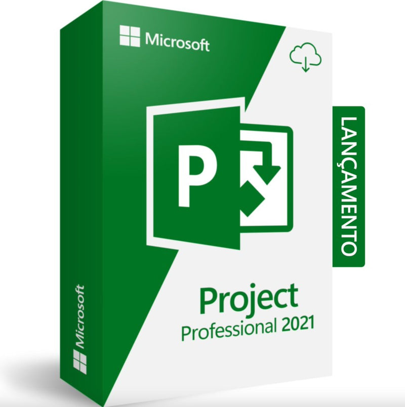 Microsoft Project Professional 2021 - Cartão Chave de Licença