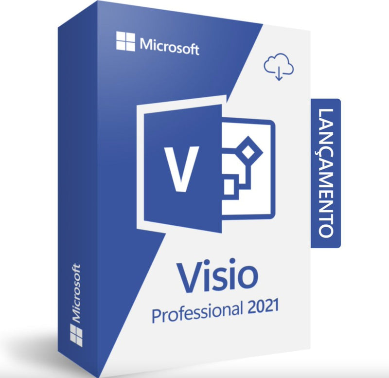 Microsoft Visio Professional 2021 - Cartão Chave de Licença